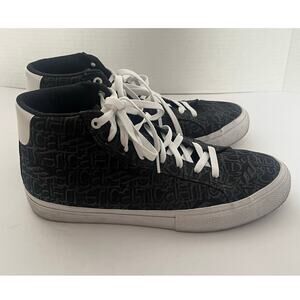 Men's Emerica Black Omen High Top Sneakers Shoes Trainers Size 9